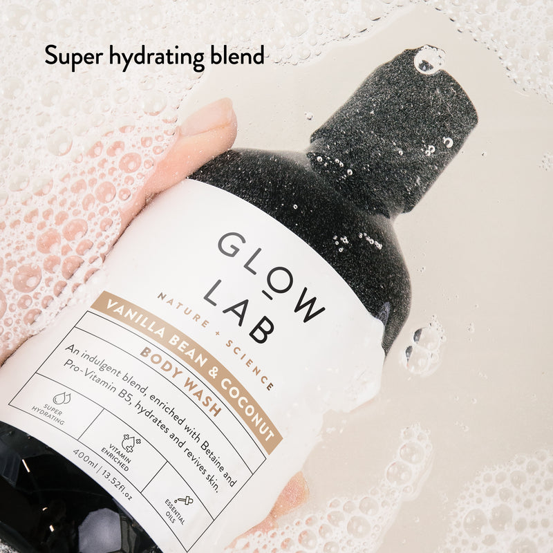 GLOW LAB Body Wash Vanilla Bean & Coconut 900ml