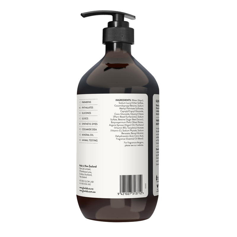 GLOW LAB Body Wash Vanilla Bean & Coconut 900ml