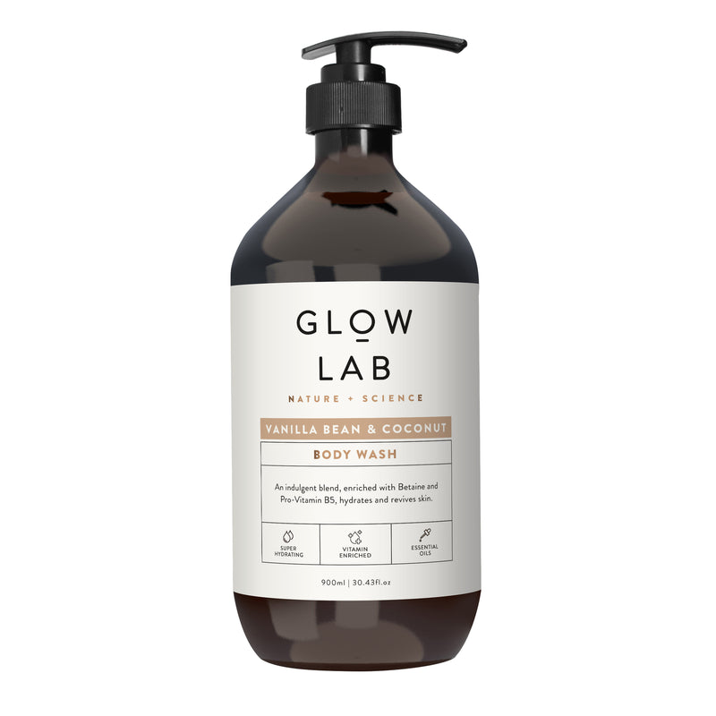 GLOW LAB Body Wash Vanilla Bean & Coconut 900ml