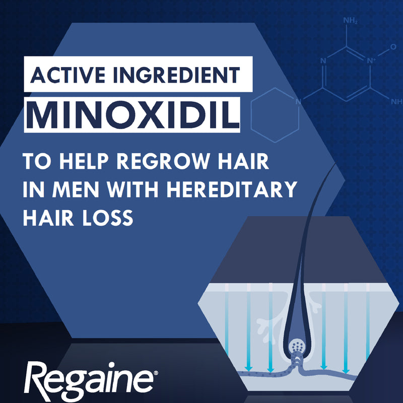 Regaine Men's Extra Strength Minoxidil Foam Hair Regrowth Treatment 4 x 60g