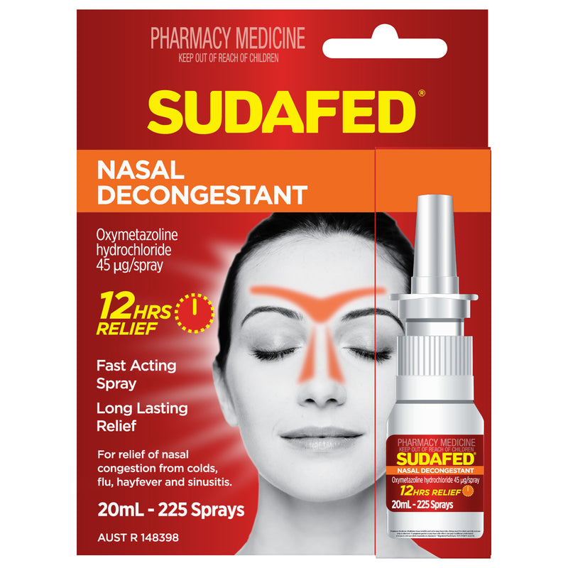 Sudafed Nasal Decongestant Sinus Relief Spray 20mL