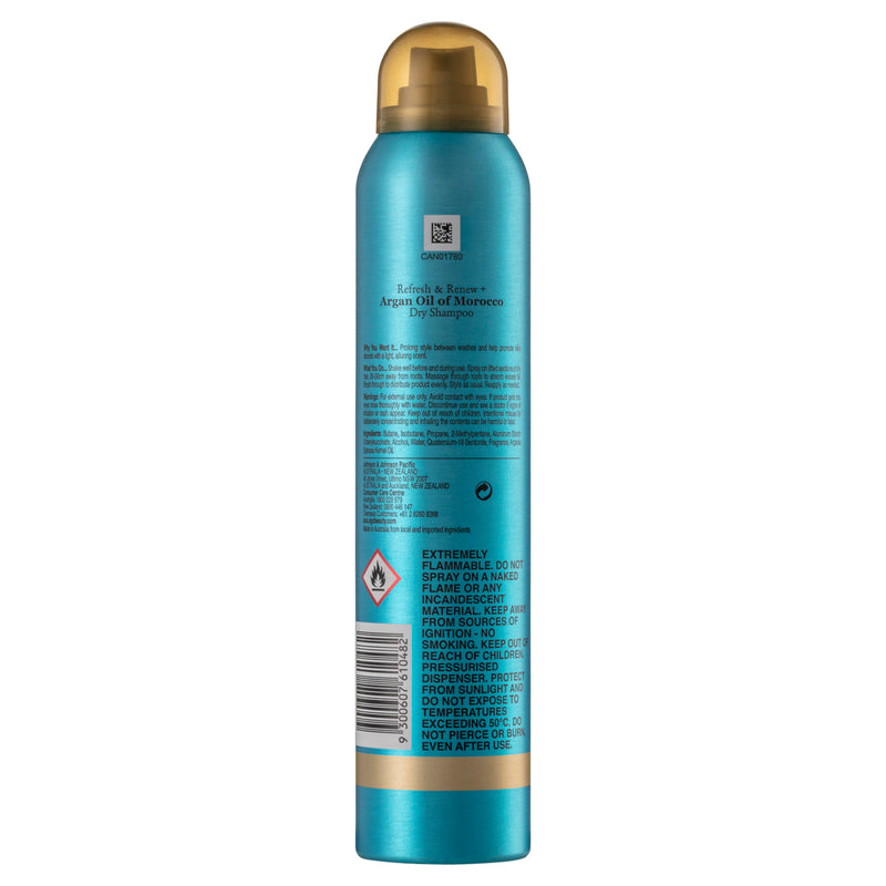 OGX Refresh & Renew + Argan Oil Of Morocco Dry Shampoo For All Hair Types 200mL