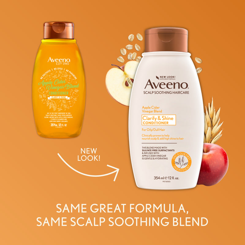 Aveeno Apple Cider Vinegar Clarifying Conditioner for Dull Hair 354ml