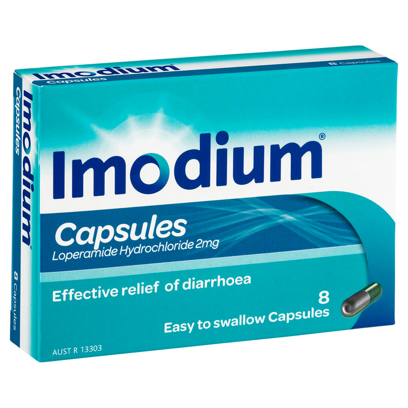 Imodium Diarrhoea Capsules 8 Pack