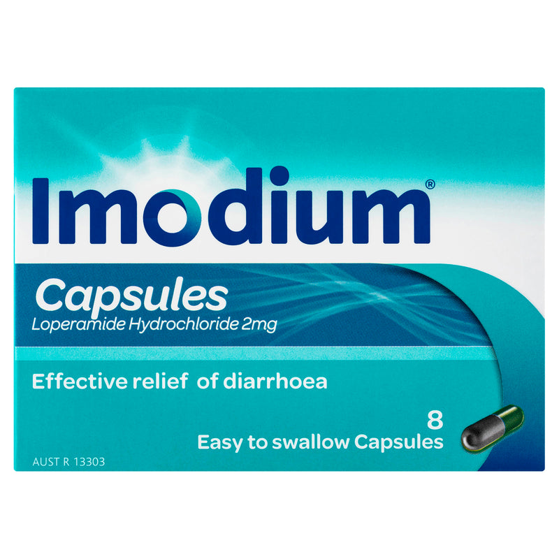 Imodium Diarrhoea Capsules 8 Pack