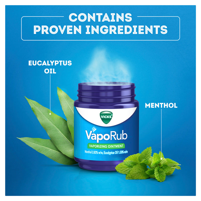 Vicks VapoRub Chest Rub and Vaporizing Ointment Decongestant 100g