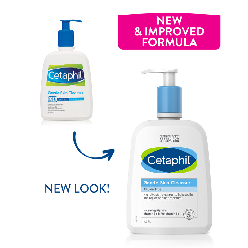 Cetaphil Gentle Skin Cleanser 1L, For Face & Body Care