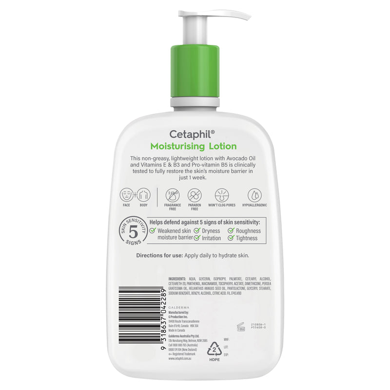 Cetaphil Moisturising Lotion 1L, Daily Face & Body