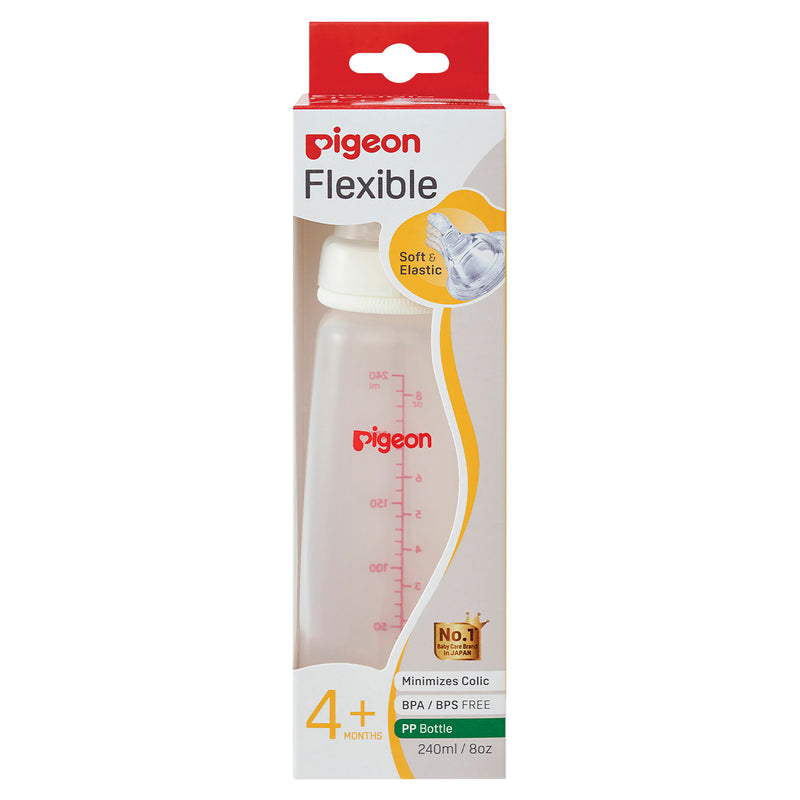 Pigeon Flexible Peristaltic Slim Neck Nursing Bottle PP 240ml