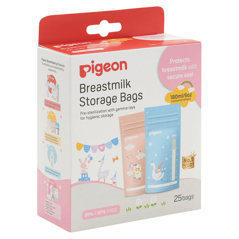 PIGEON Breast Milk Bag Animals 25pc