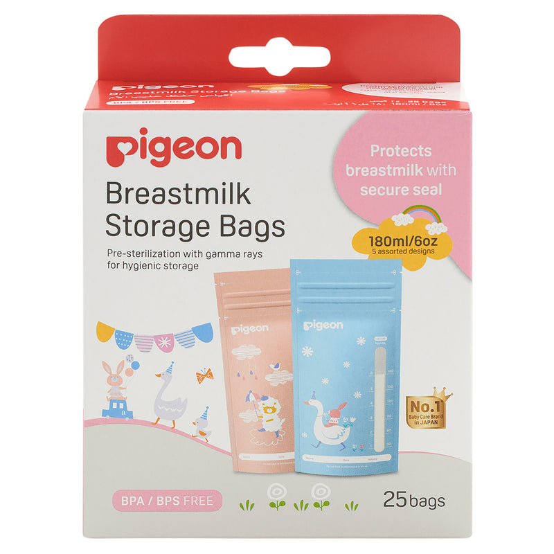 PIGEON Breast Milk Bag Animals 25pc