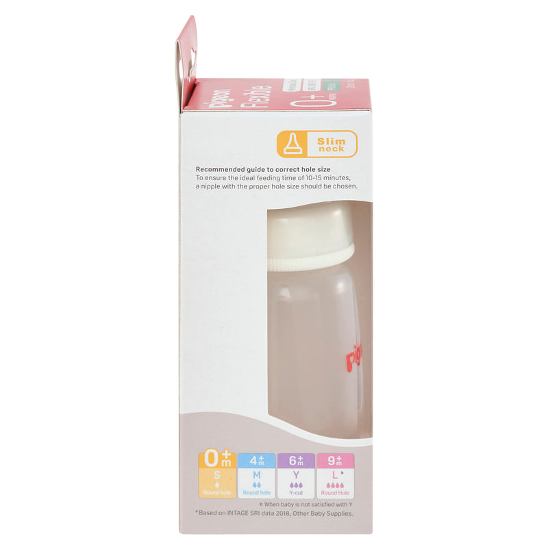 Pigeon Flexible Peristaltic Slim Neck Nursing Bottle PP 120ml