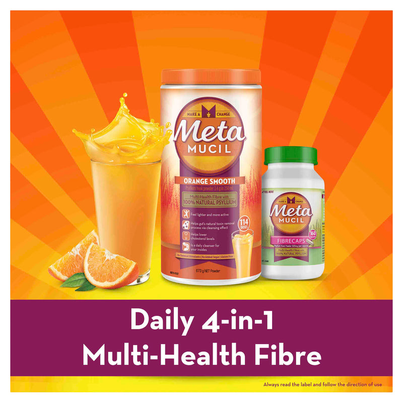 Metamucil Multi-Health Fibre with 100% Psyllium Natural Psyllium Wild Berry Smooth 72D