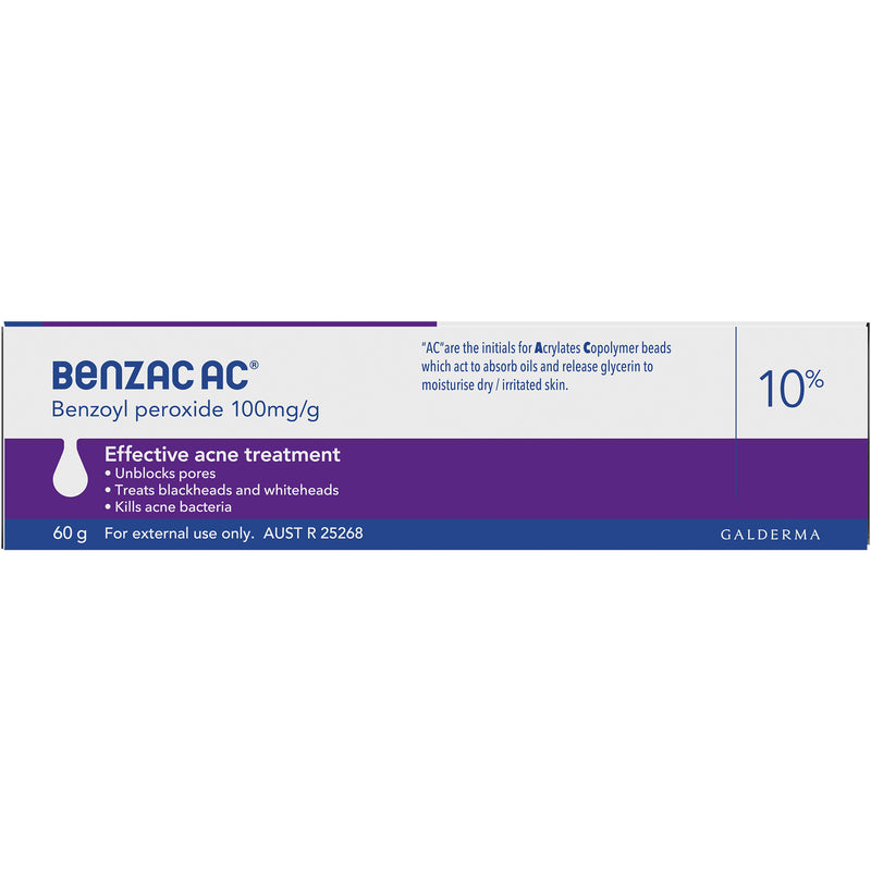 Benzac AC Treatment Gel 10% 60g