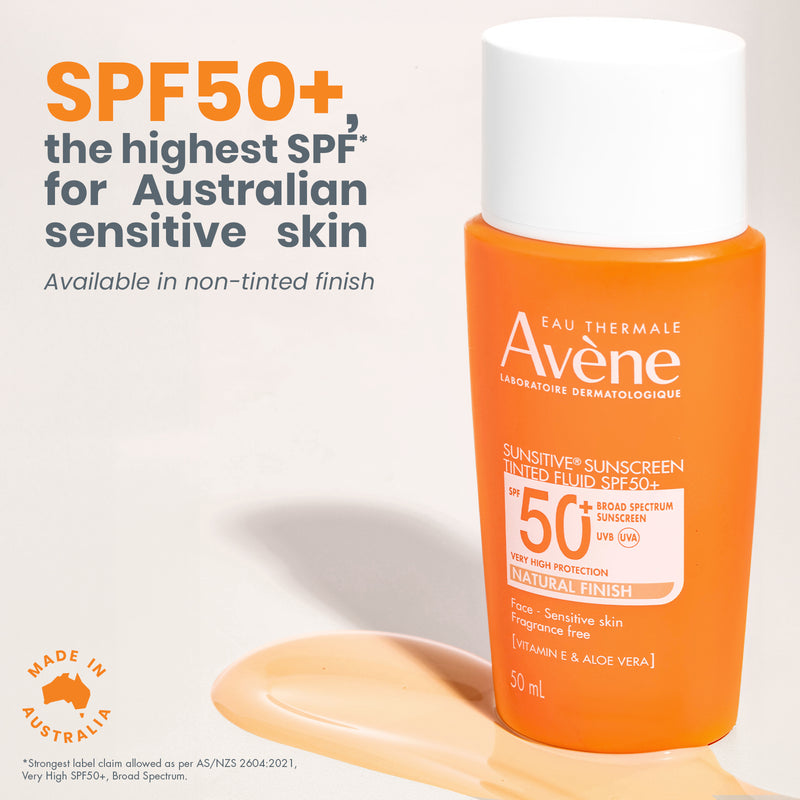 Avene Sunsitive Sunscreen Tinted Fluid SPF50+ 50ml