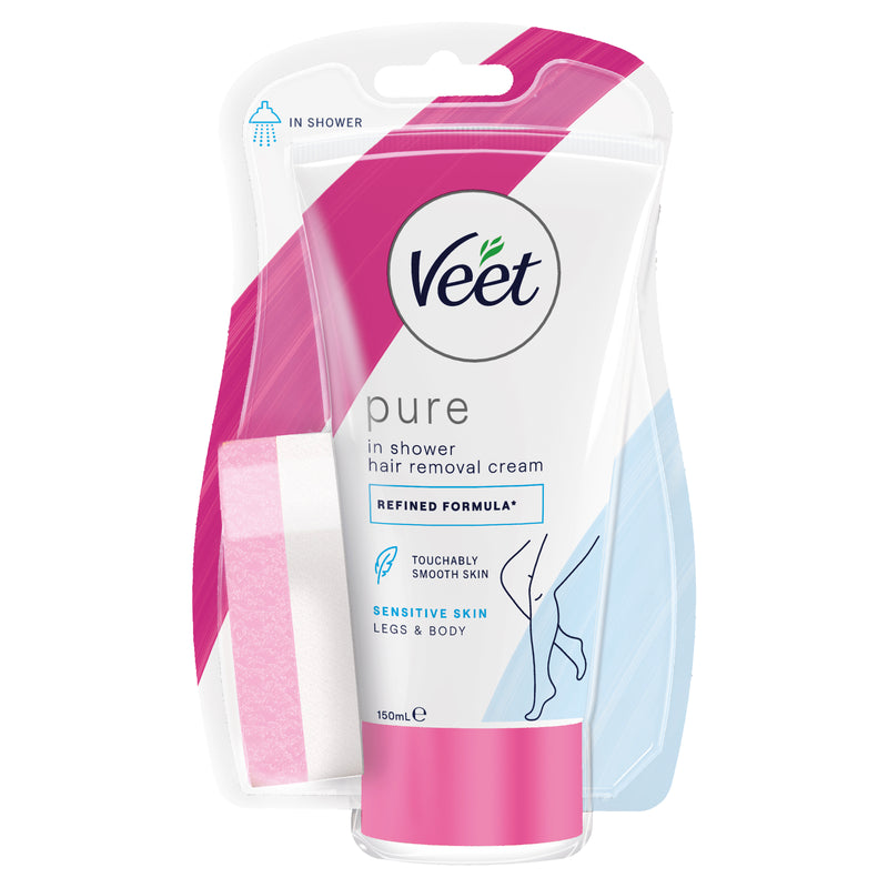 Veet In Shower Cream for Sensitive Skin Hair Removal 150g