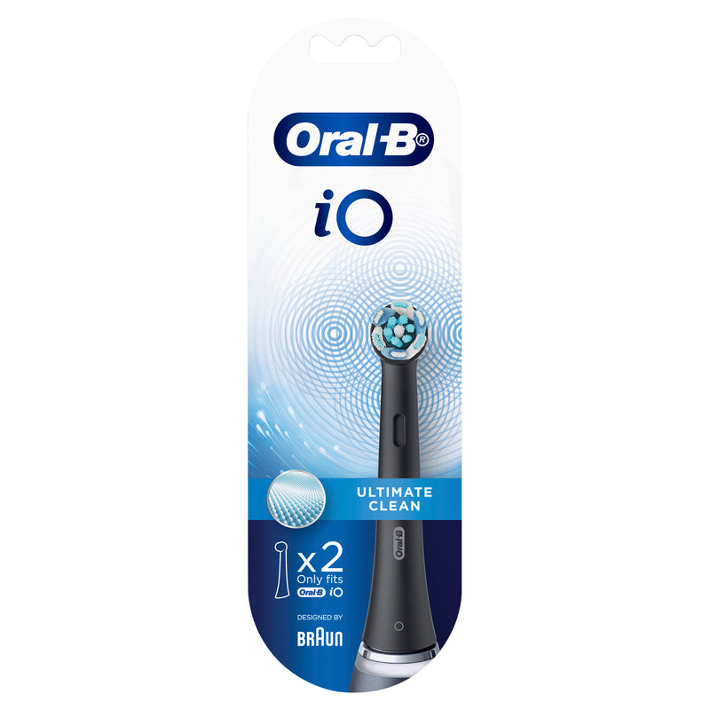 Oral-B IO Ultimate Clean Black Replacement 2pk