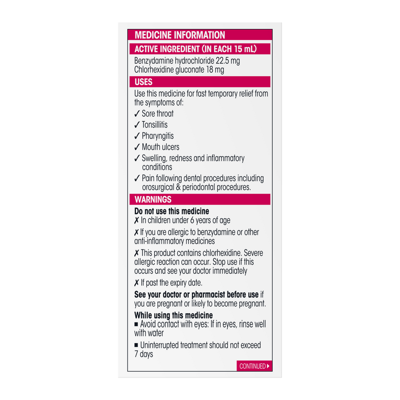 Difflam-C Ready To Use Sore Throat Gargle & Mouth Solution 200mL