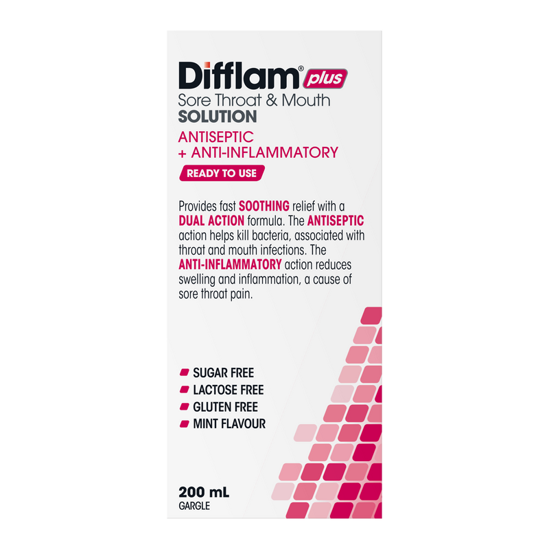 Difflam-C Ready To Use Sore Throat Gargle & Mouth Solution 200mL