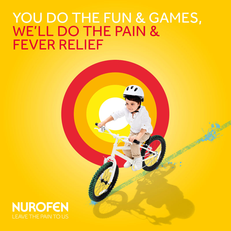 Nurofen For Children 7and Pain and Fever Relief Chewable Capsules 100mg Ibuprofen Orange 12 pack