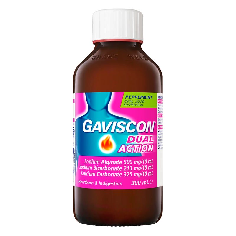 Gaviscon Dual Action Liquid Heartburn & Indigestion Relief 300ml