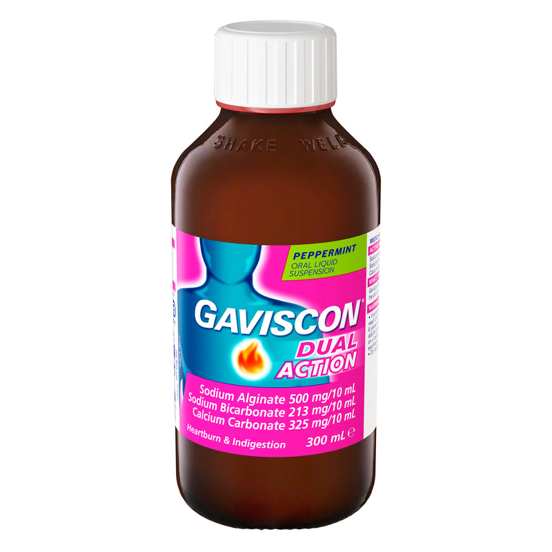 Gaviscon Dual Action Liquid Heartburn & Indigestion Relief 300ml