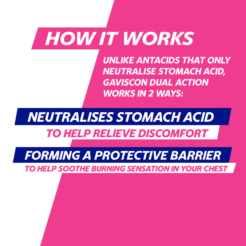 Gaviscon Dual Act Mixed Berry Liquid 300ml