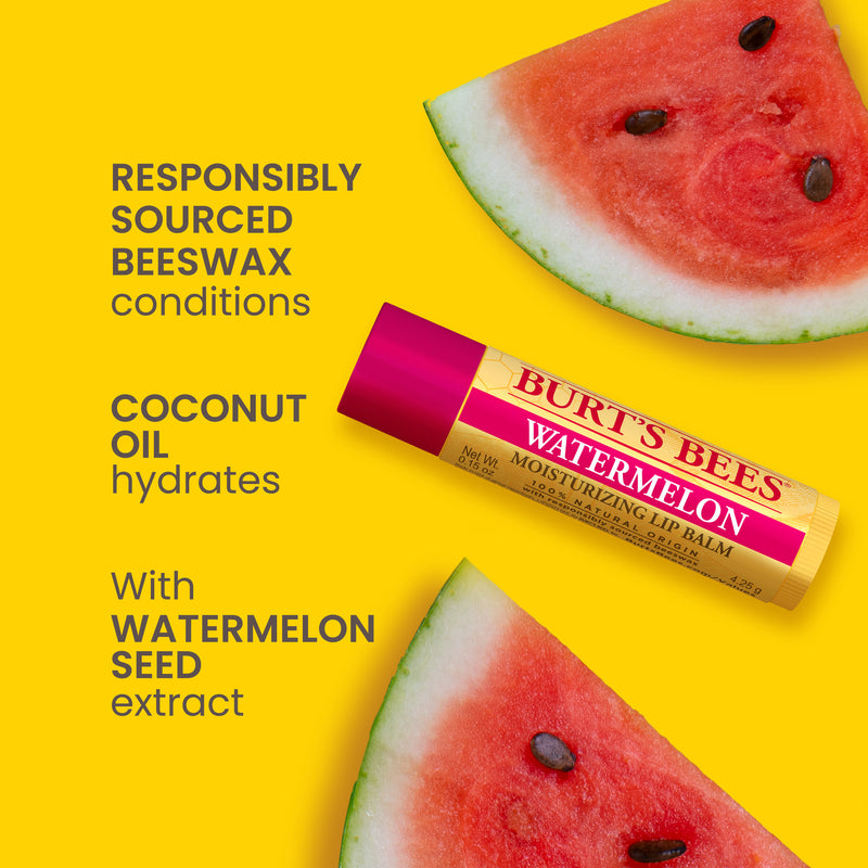 Burts Bees 100% Natural Watermelon Lip Balm 4.25g