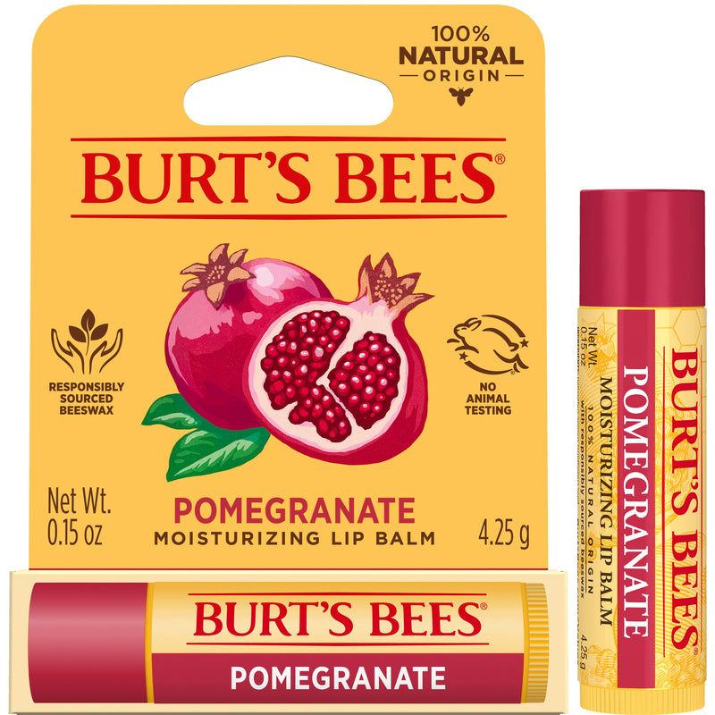 Burts Bees 100% Natural Pomegranate Lip Balm 4.25g