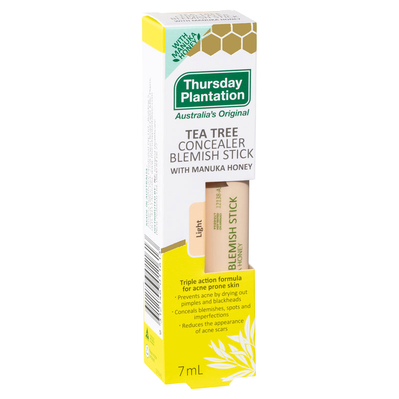 Thursday Plantation Tea Tree Concealer Blemish Stick with Manuka Honey Light 7mL