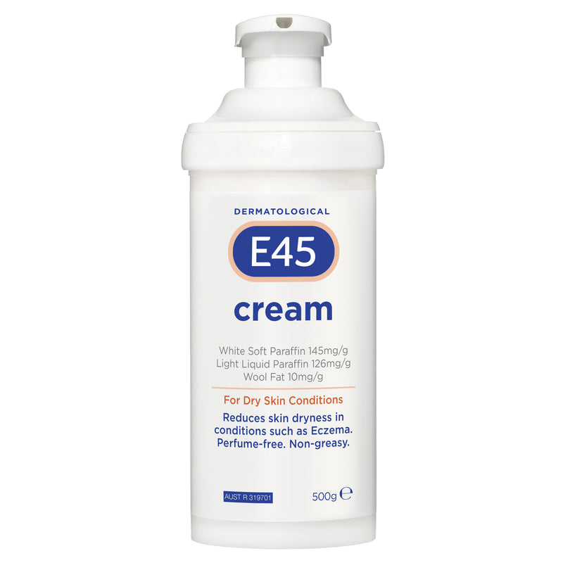 E45 Moisturising Cream for Dry Skin and Eczema (Pump format)