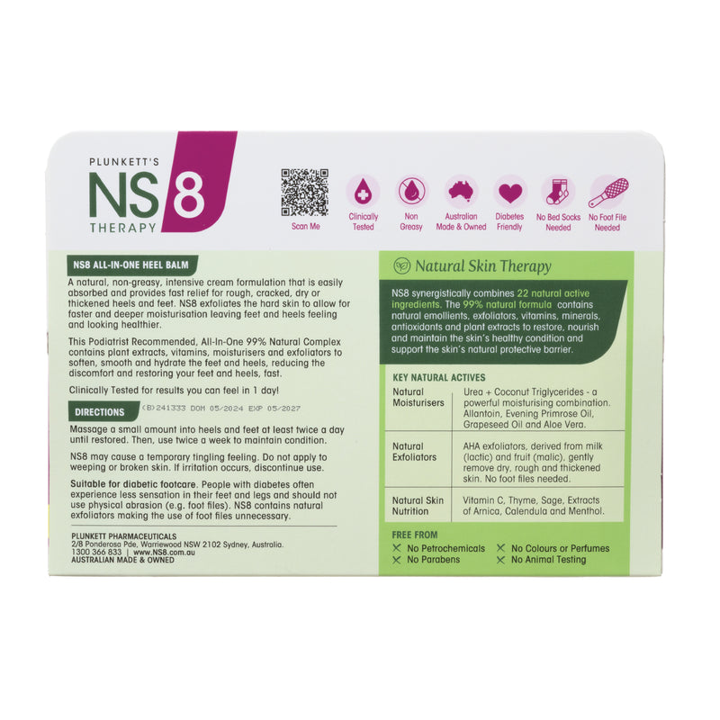 Plunkett's NS 8 Heel Balm Complex 125ml