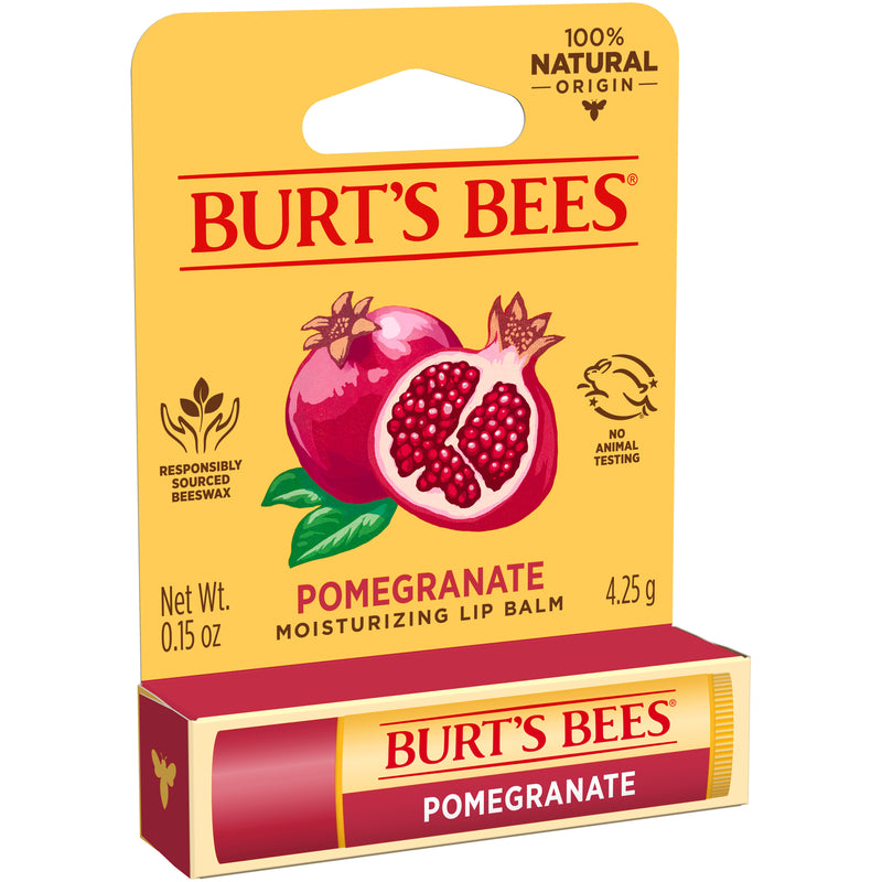 Burts Bees 100% Natural Pomegranate Lip Balm 4.25g