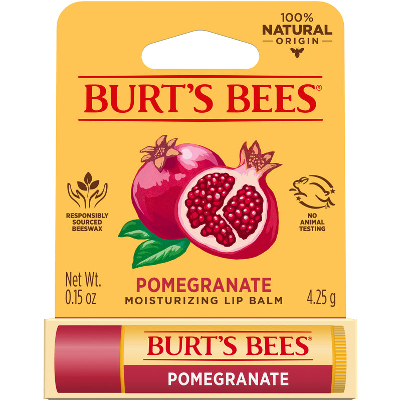 Burts Bees 100% Natural Pomegranate Lip Balm 4.25g