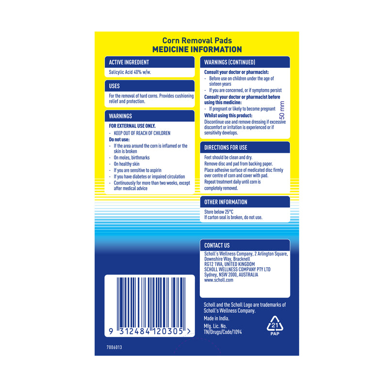 Scholl Corn Removal Pads