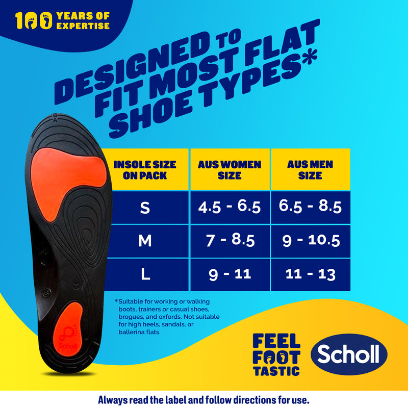 Scholl In-Balance Lower Back Orthotic Insole Large Size 9 - 11