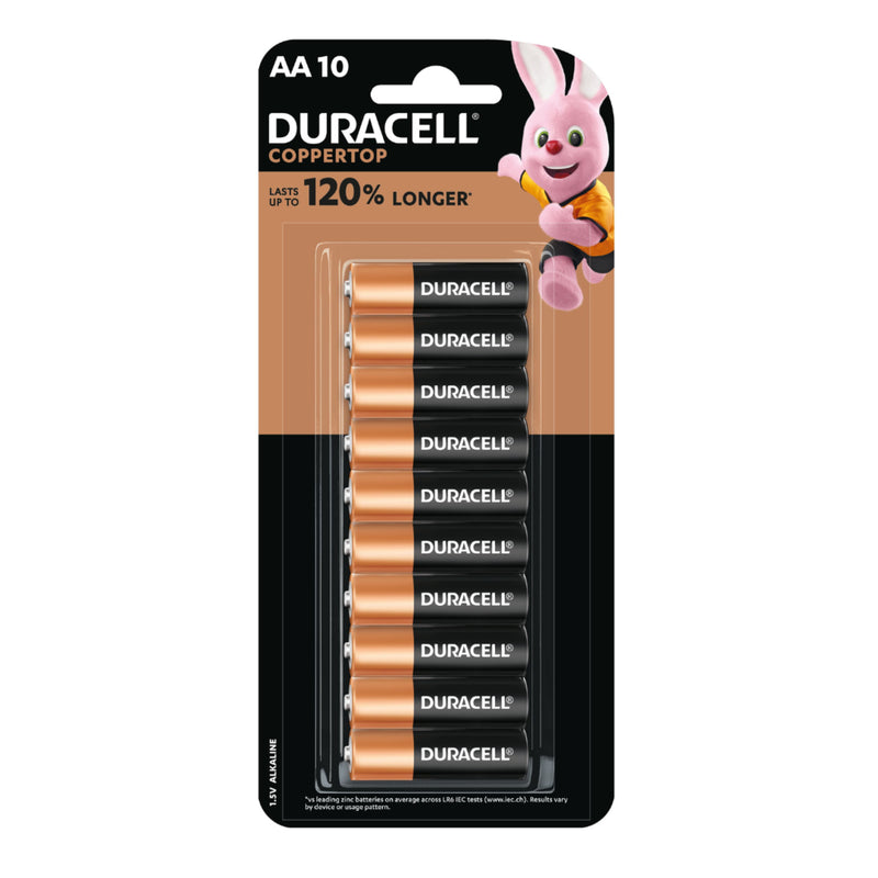 DURACELL Reg MN1500B10 1.5V AA 10Pk