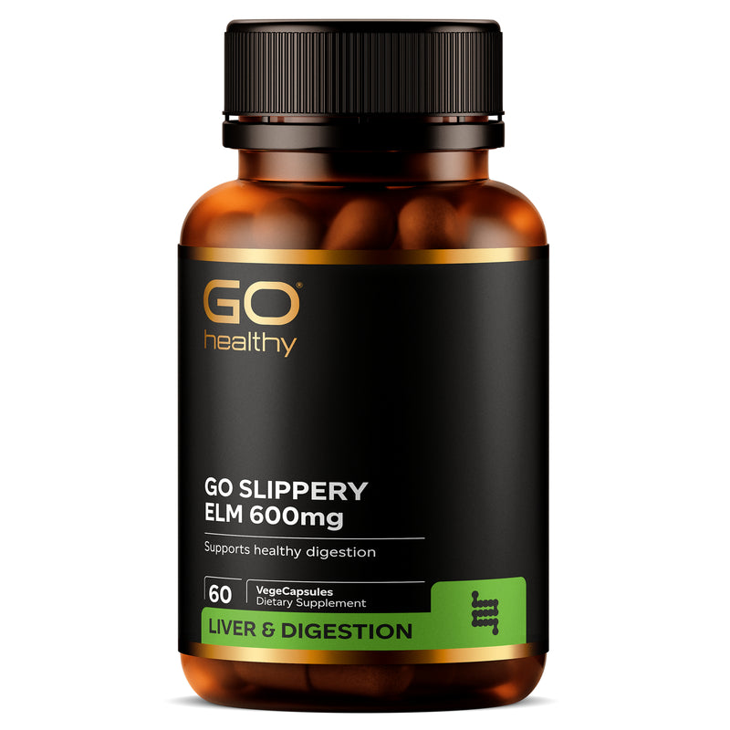 GO Healthy GO Slippery Elm 600mg 60 VCaps