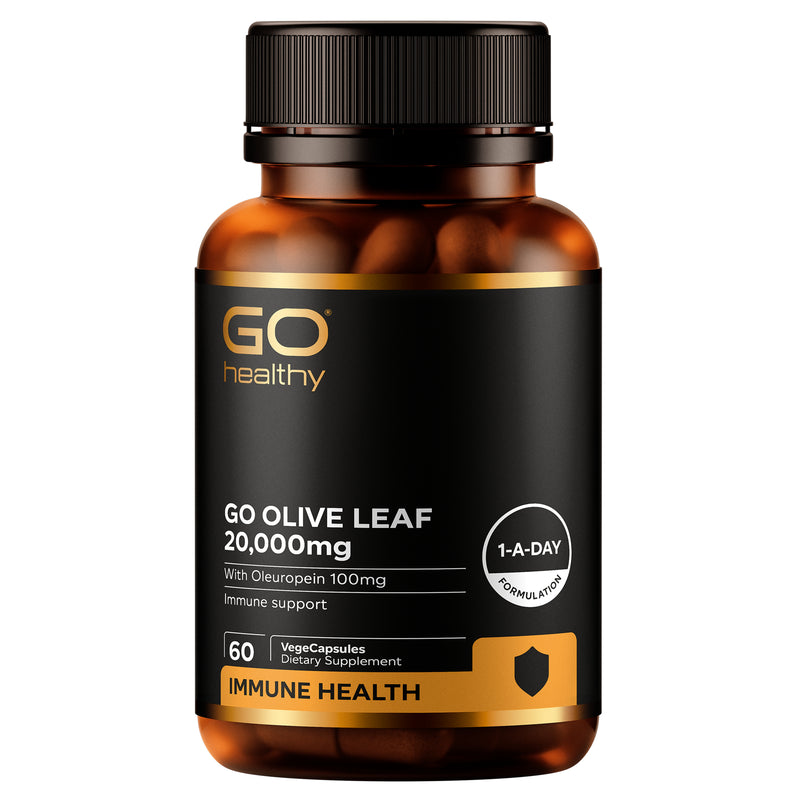 GO Healthy GO Olive Leaf 20,000mg 60 VCaps