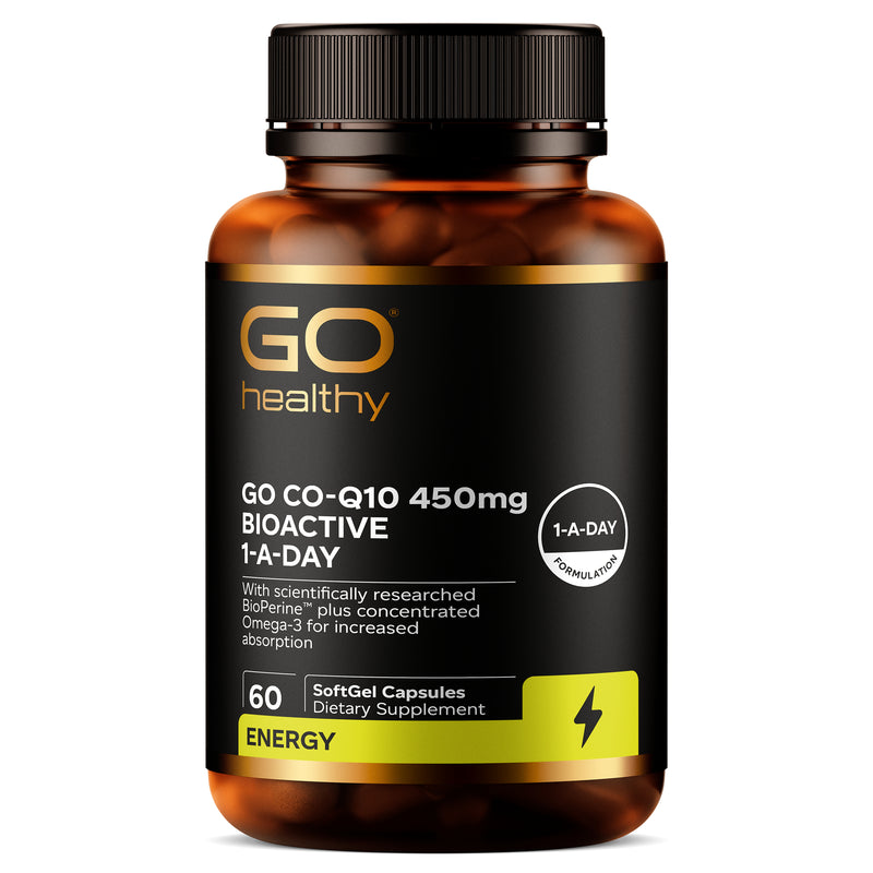 GO Healthy GO Co-Q10 450mg BioActive 1-A-Day 60 Caps