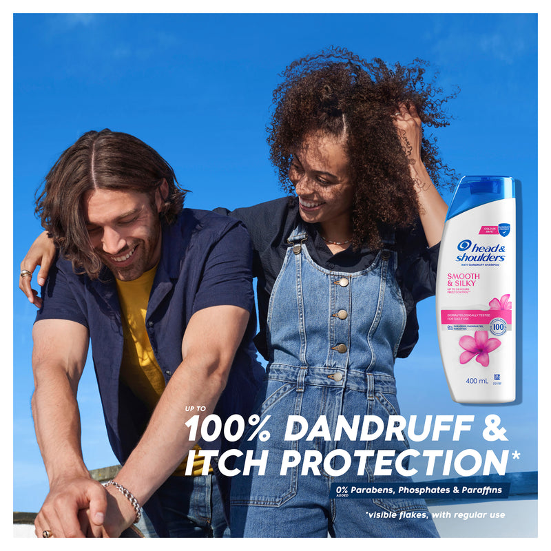 Head & Shoulders Smooth & Silky Anti Dandruff Shampoo for Smooth & Silky Hair 400 ml