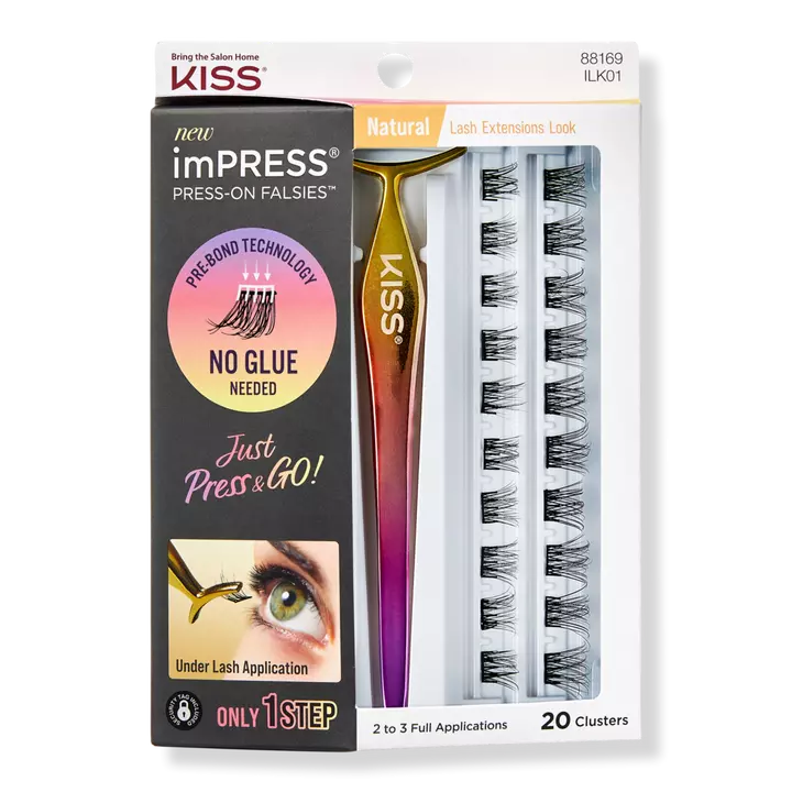 KISS imPress Press On Falsies - Natural LASHES