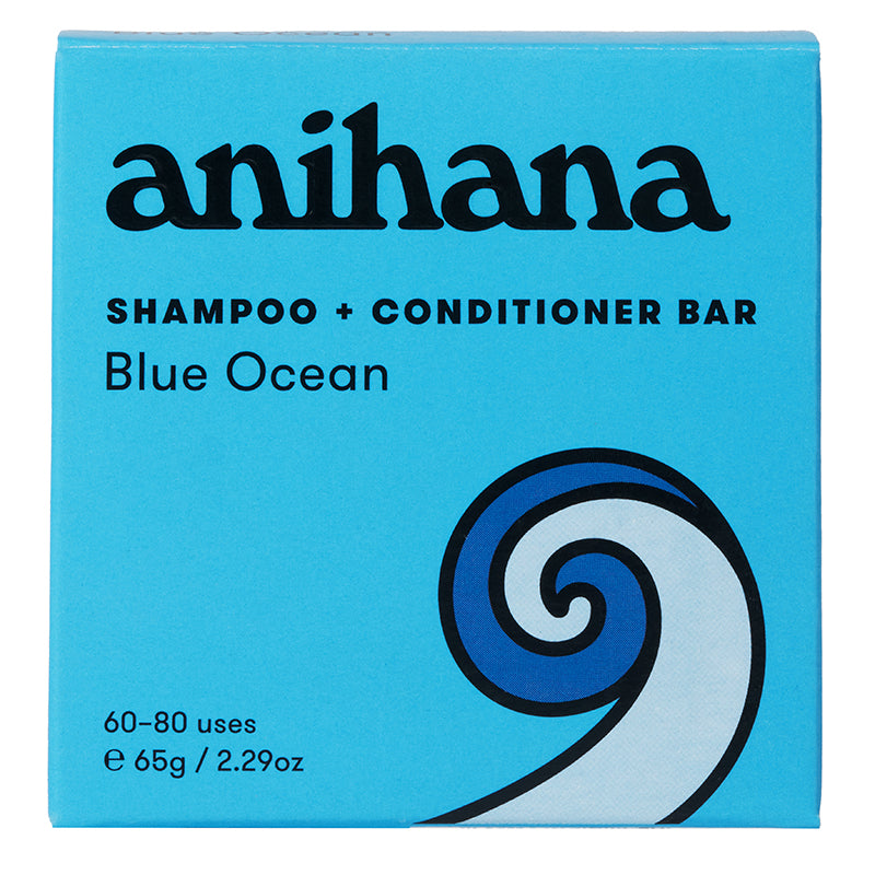 Anihana Shampoo & Conditioner Bar Blue Ocean 2 in 1 65g