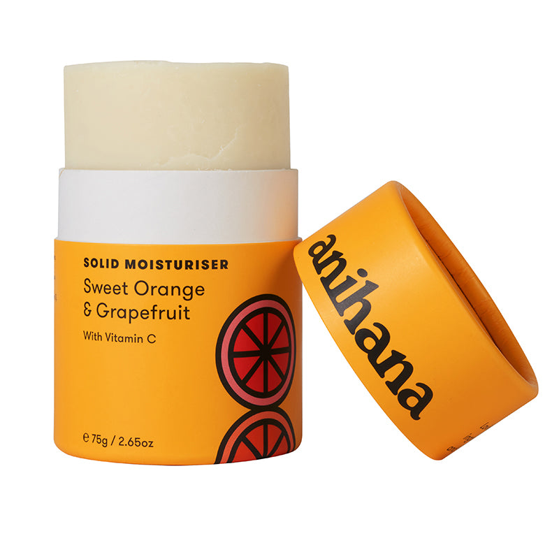 Anihana Solid Moisturiser Orange & Grapefruit 75g