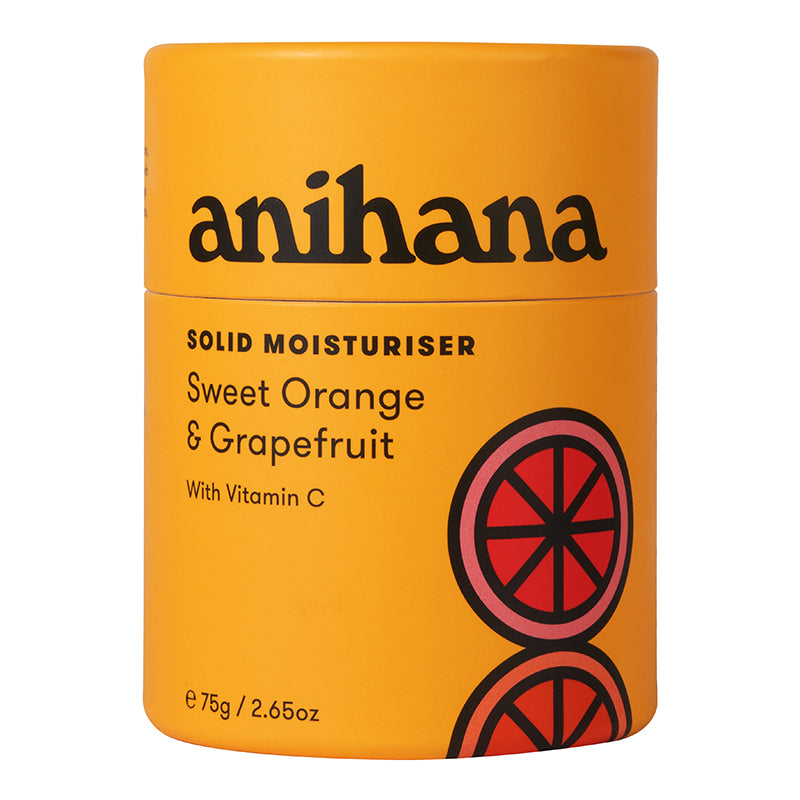 Anihana Solid Moisturiser Orange & Grapefruit 75g