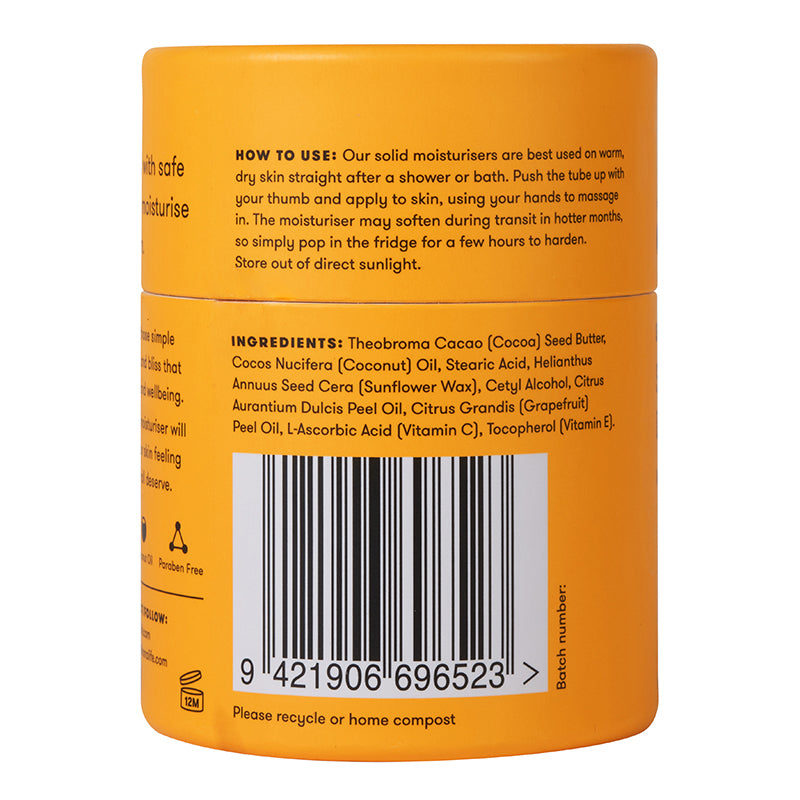 Anihana Solid Moisturiser Orange & Grapefruit 75g