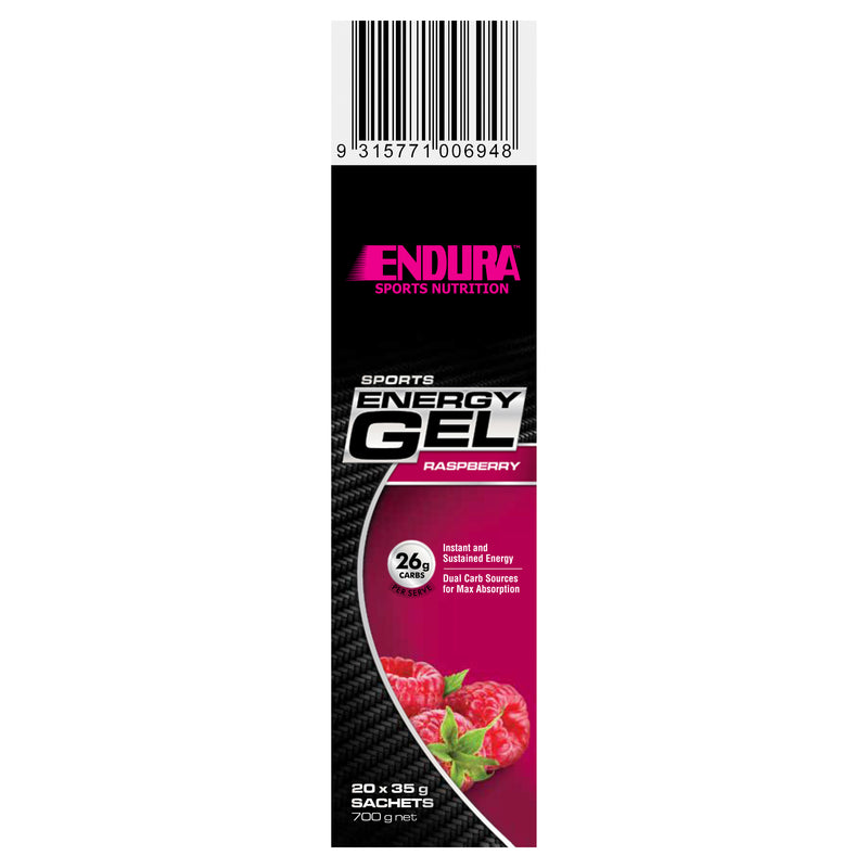 Endura Sports Energy Gel Raspberry 35g Sachet