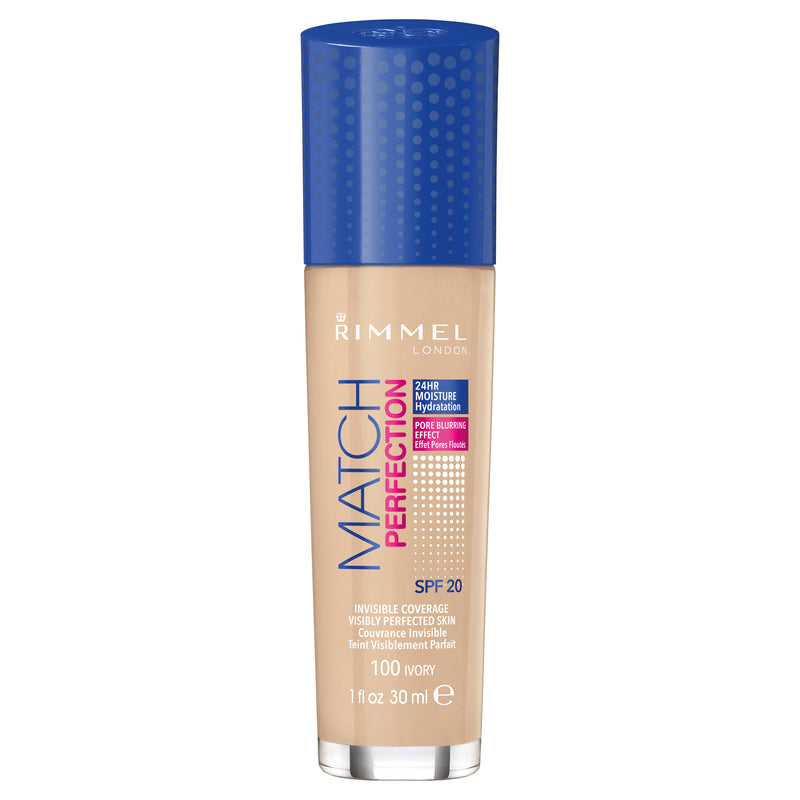 Rimmel London, Match Perfection Foundation, Ivory, 30ml