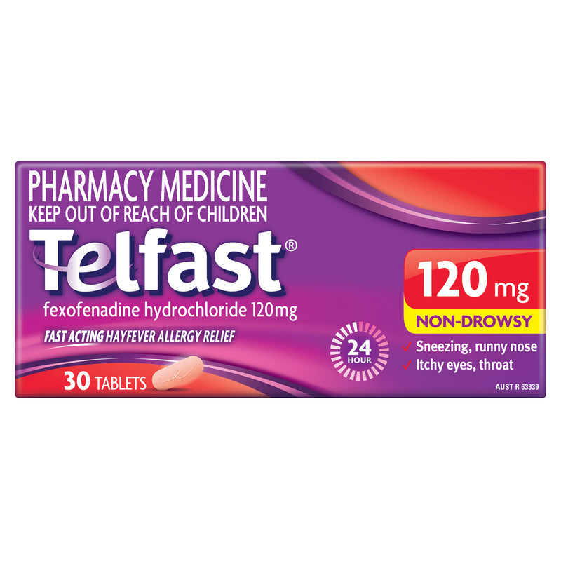 Telfast 120mg 30 Tablets