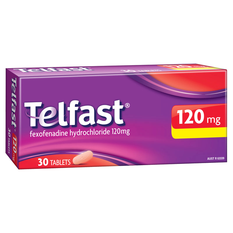 Telfast 120mg 30 Tablets